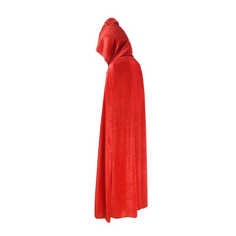 Gothic Losse Hooded Mantel Elf Carnaval Halloween Mantels Capes Kids Gewaad Speelgoed Grim Reaper Party Dress Up: Red