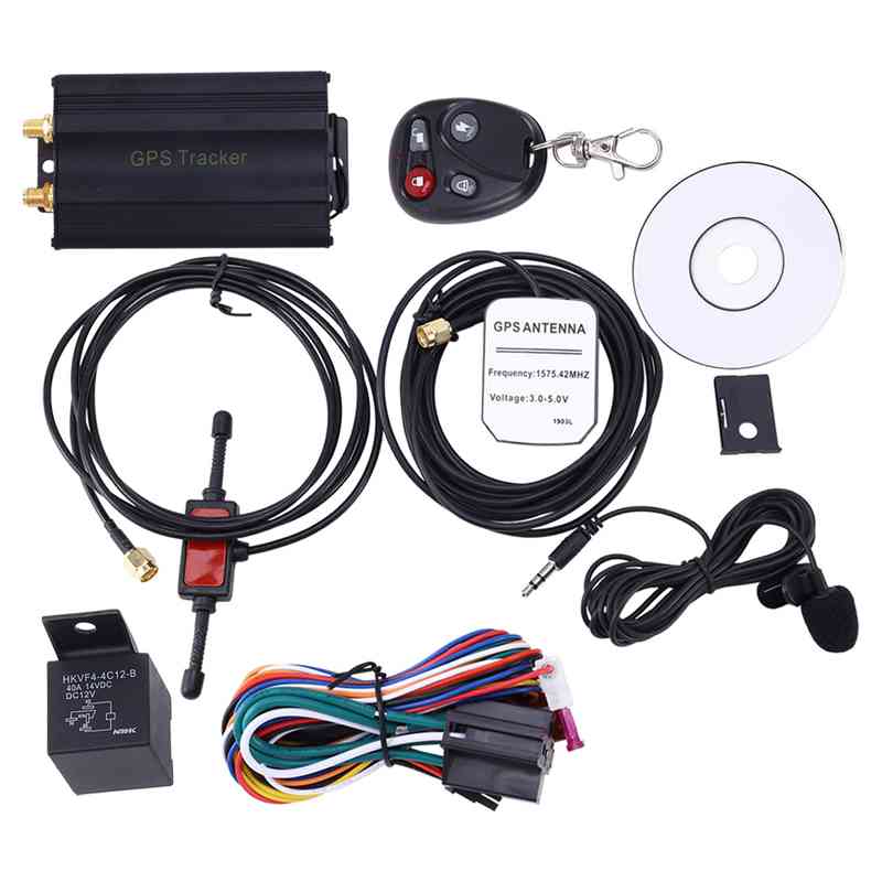 Vehicle Car GPS SMS GPRS Tracker TK103B with Remote Control GSM Alarm SD Card Slot Anti-Theft GPS System Tracking Device: Default Title