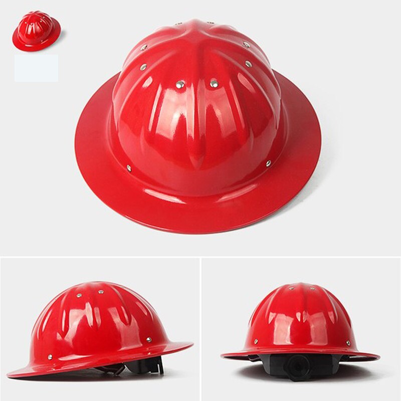 Lichtgewicht Hoge Sterkte Aluminium Volledige Rand Veiligheidshelm Helm Voor Bouw Spoorweg Metallurgie Mijne Scheepsbouw: Rood