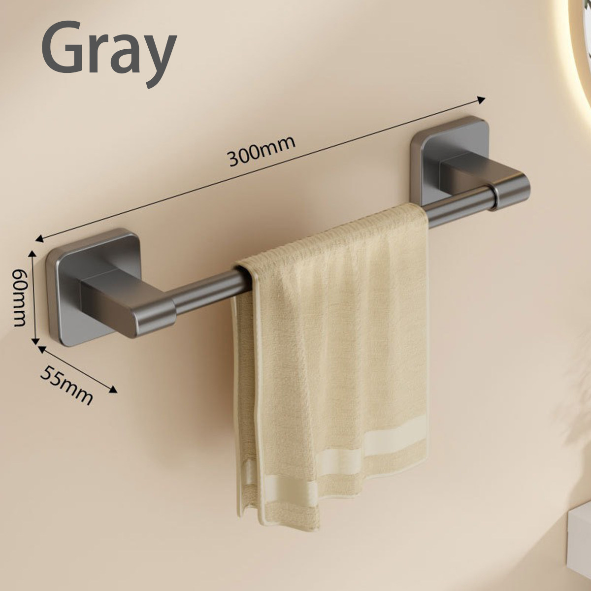 Badkamer Handdoekenrek Aan De Muur, Zwarte Handdoekstang Met Aluminium En Handdoekhouder, Douche-En Badhanddoekrekken: YELLOW