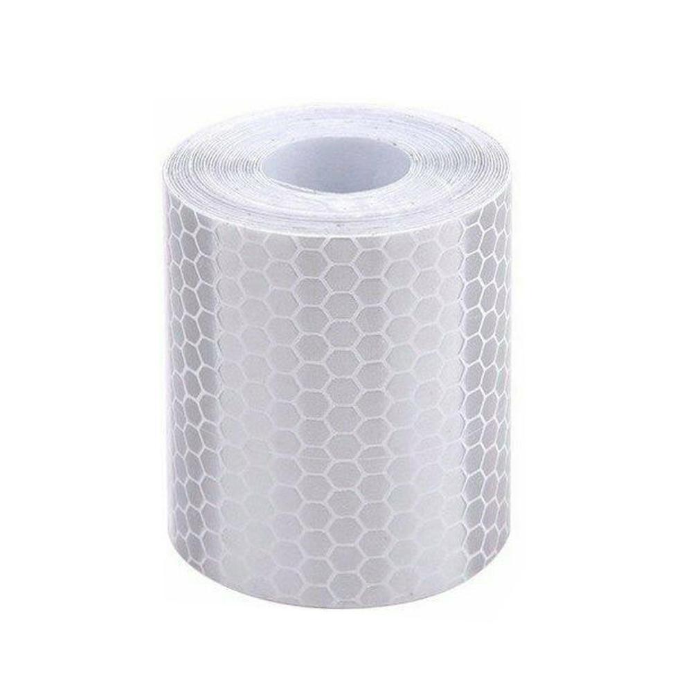 Car Reflective Strap Safety Warning Sticker Vehicles Roll Tape Warning Safety Truck Motorcycle Reminder Sticker Reflecti K3F4