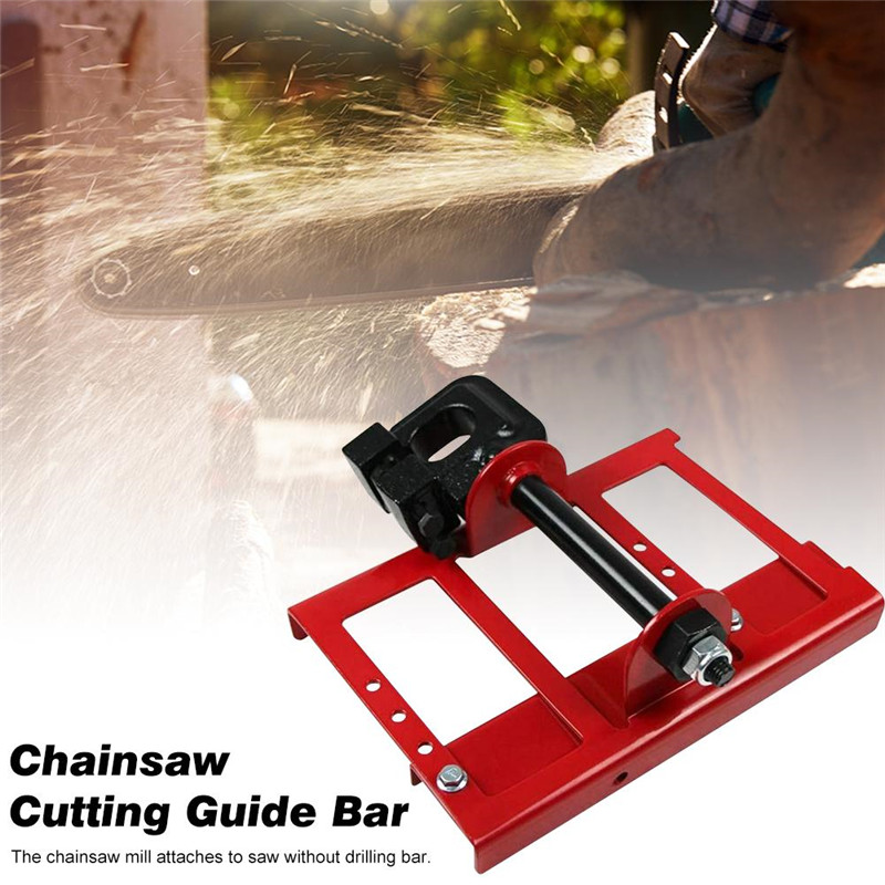 Lumber Cutting Guide Saw Woodworking Steel Timber Chainsaw Attachment Cut Guided Mill Wood Chainsaw