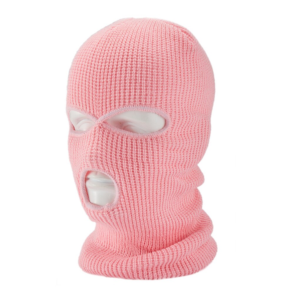 Winter Balaclava Warm Knit ski mask 3 hole Knitted Full Face Cover Ski Mask Full Face Mask for Outdoor Sports