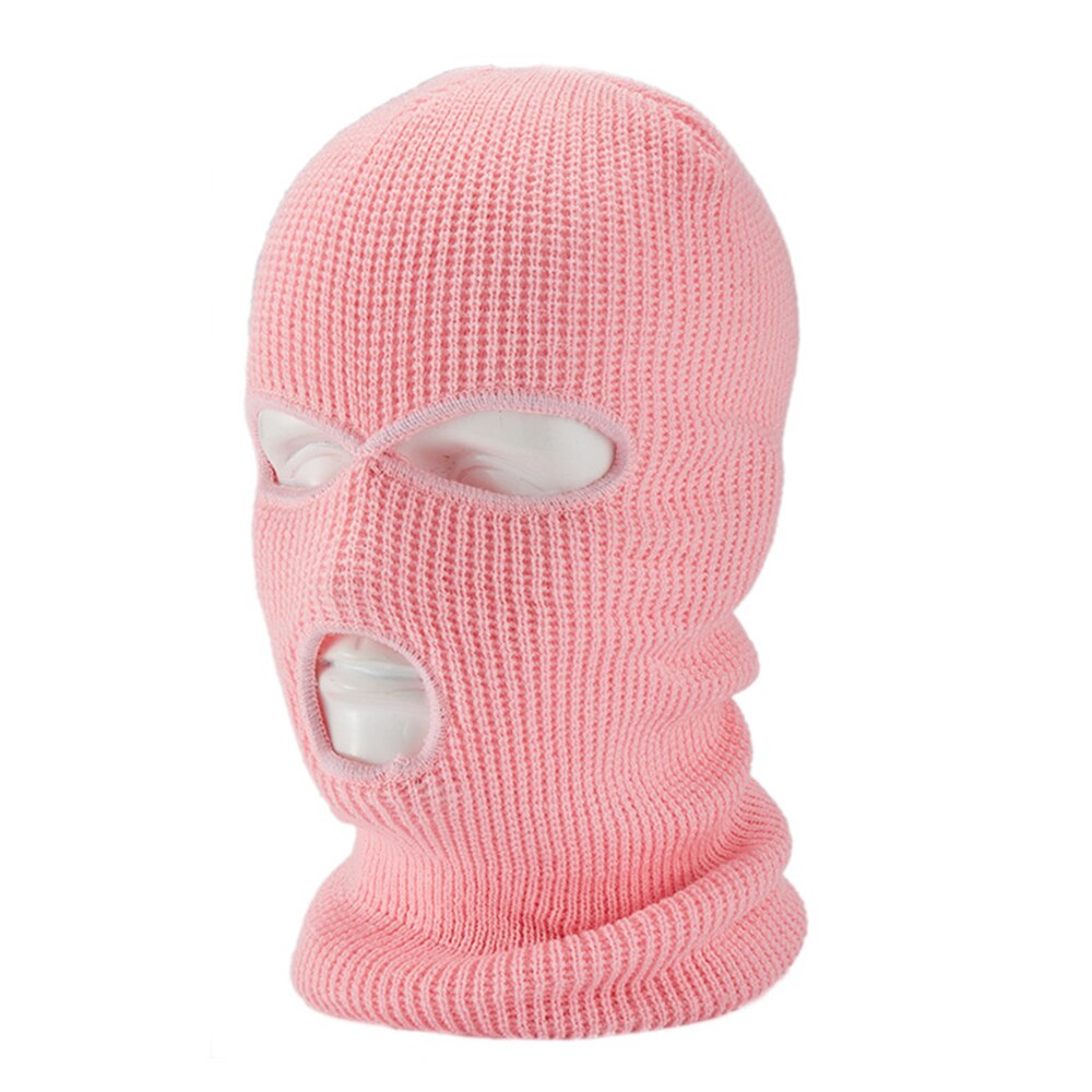 Winter Balaclava Warm Knit ski mask 3 hole Knitted Full Face Cover Ski ...