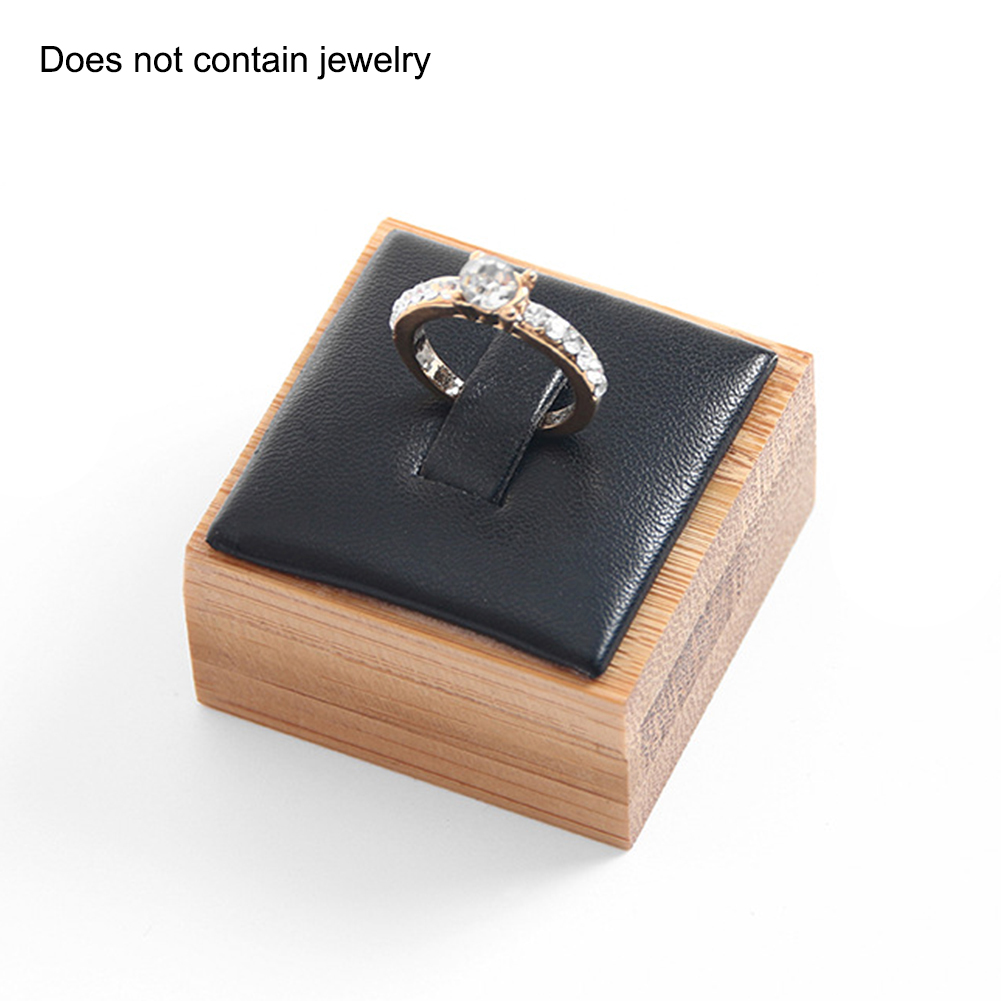 Wooden Finger Ring Display Rack Jewelry Display Stand Ring Showcase Display Props Counter Decoration