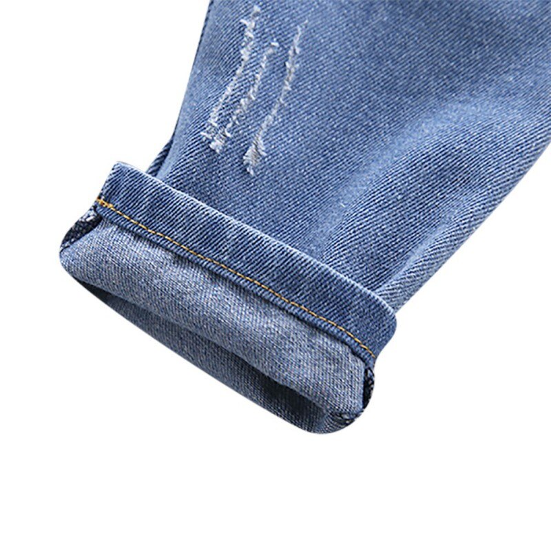 Autunno Del Bambino del Ragazzo Della Bretella Dei Bambini Dei Pantaloni di Cotone Solido Pantaloni Modello Denim Tute E Salopette Pantaloni