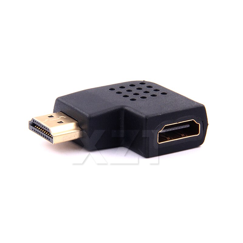Black HDMI Male To HDMI Female Cable Adapter Converter Extender Right/Left Angle For HDTV HDMI 1080P Adapter Cable Converter