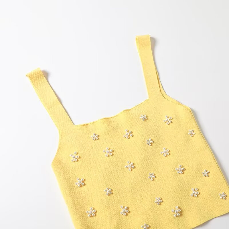 Trafzr søde toppe til kvinder gyaru sommer cropped gary clothes bustier crop strikket  y2k vest dame tubetop med åben ryg