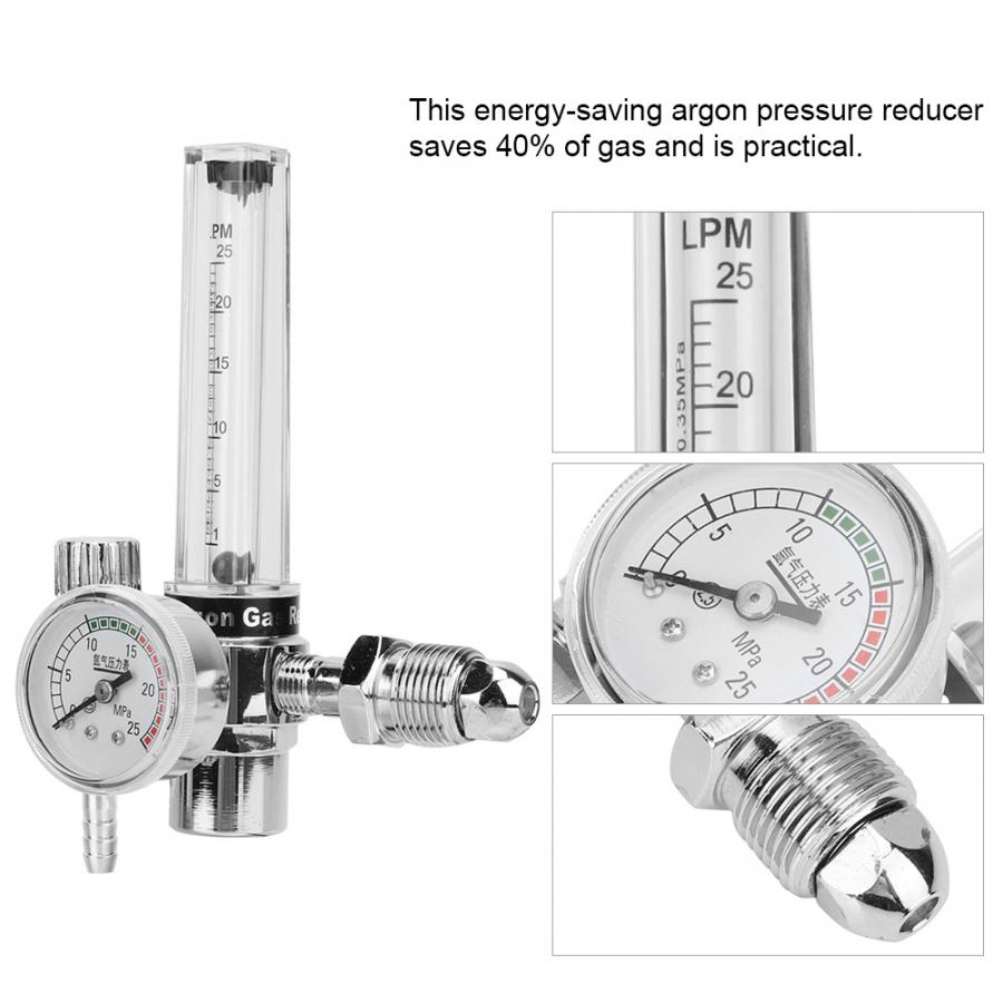 Argon Gas Pressure Reducer Argon Gas Meter Outlet Male Thread G5/8-14 (CGA540)