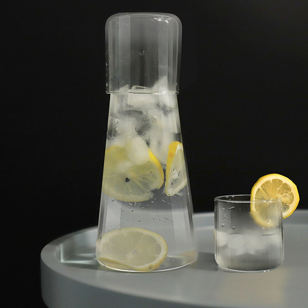 1 Set Van Glas Waterkoeling Ketel Clear Drank Houder Waterkoker Met Cup