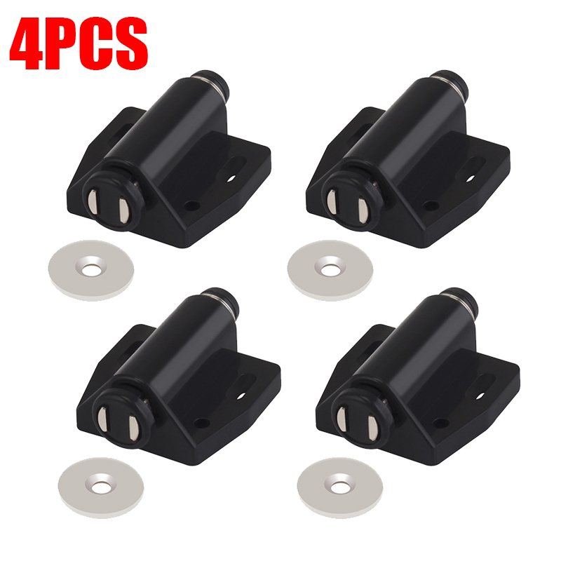4/8 Pc Set Einzigen Magnet Schrank Fänge Druck Push Zu Öffnen Unsichtbare Möbel Schrank Schrank Tür Stopper näher Hardware: Chrome