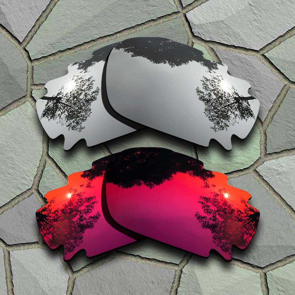 Okulary przeciwsłoneczne spolaryzowane wymienne soczewki do Oakley Jawbone Vented-odmiany: Chrome-Violet Red