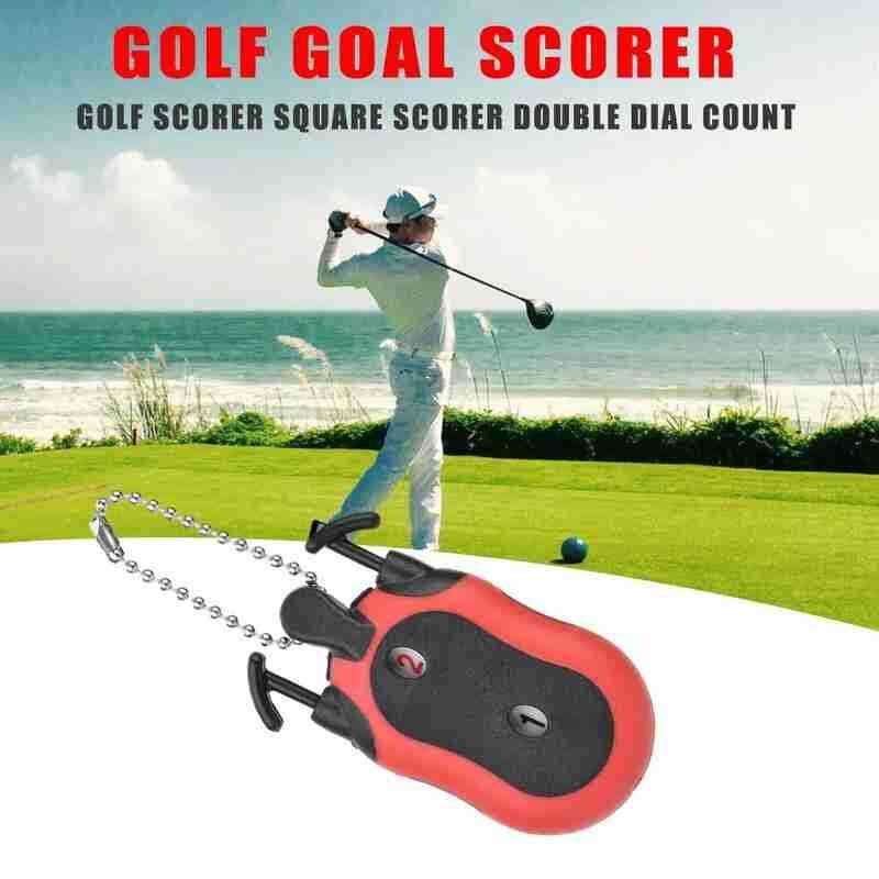 4 färg golf poängräknare bärbar dubbel urtavla målskytt kul fashionabla putt poäng golftillbehör slag golfräknare överträffa  i9 t 6