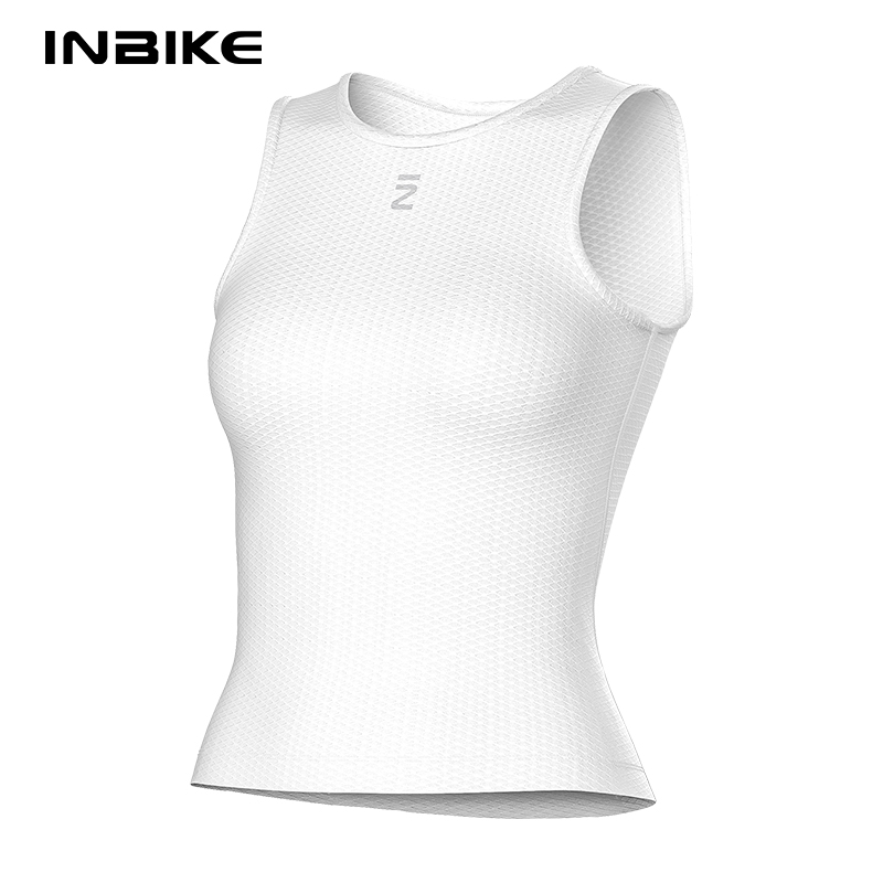 Inbike sommer damen radsport baselayer, schnelltrocknendes fahrrad-tanktop für rennradfahrer, unterhemd aus Gittergewebe-gewebe: Xs / Beige