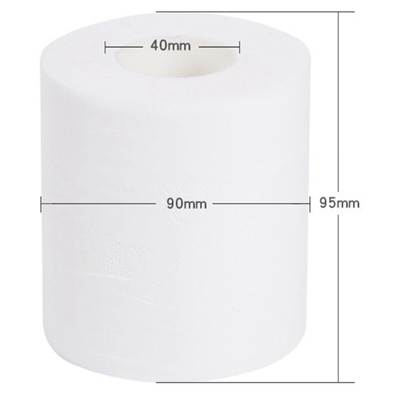 10 rollen Weiß Wc Papier Rolle, Seidige Glatte Weiche 4-Lage Wc Papier, Wc Rolle Gewebe, starke und Hoch Saugfähigen