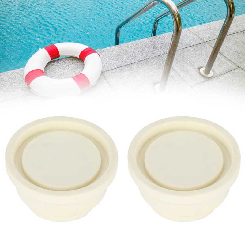 2Pcs Ladder Safety Bumper Pool Ladder Accessory Ladder Fittings Anti-aging Ladder Rubber Plug Durable for Hotel Swimming Pool