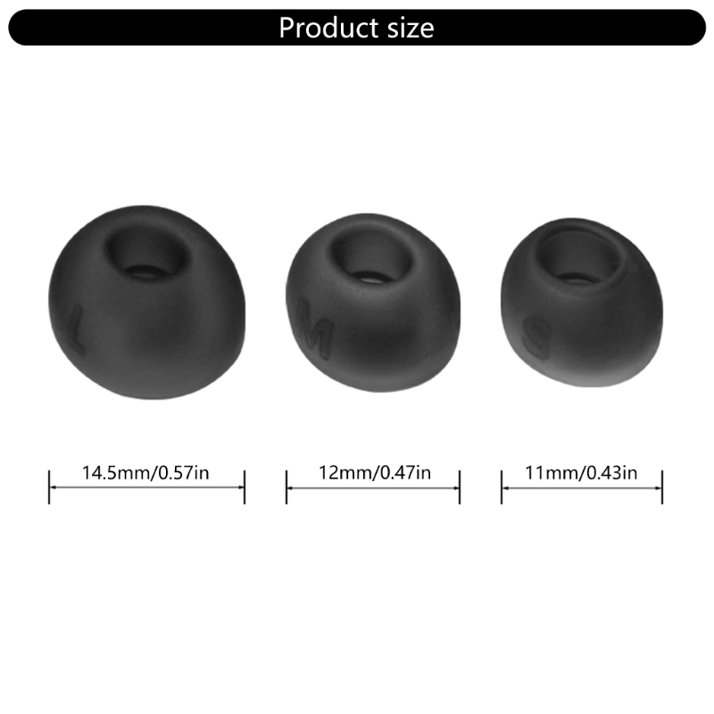 Silicone Ear Tips For JBL TUNE BUDS Wireless Earbuds Replacement Eartips Buds Enhances Sound Isolation 3 Pairs(S/M/L)