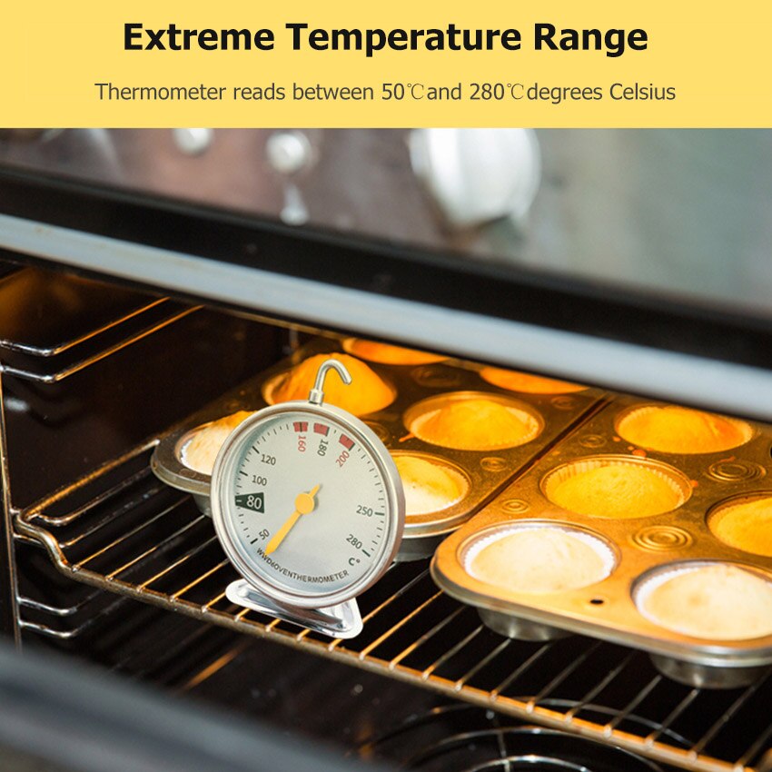 MEMDOO Oven Thermometer Kitchen Baking Temperature Measuring Food Meat Temperature Stand Up Dial Oven Thermometers