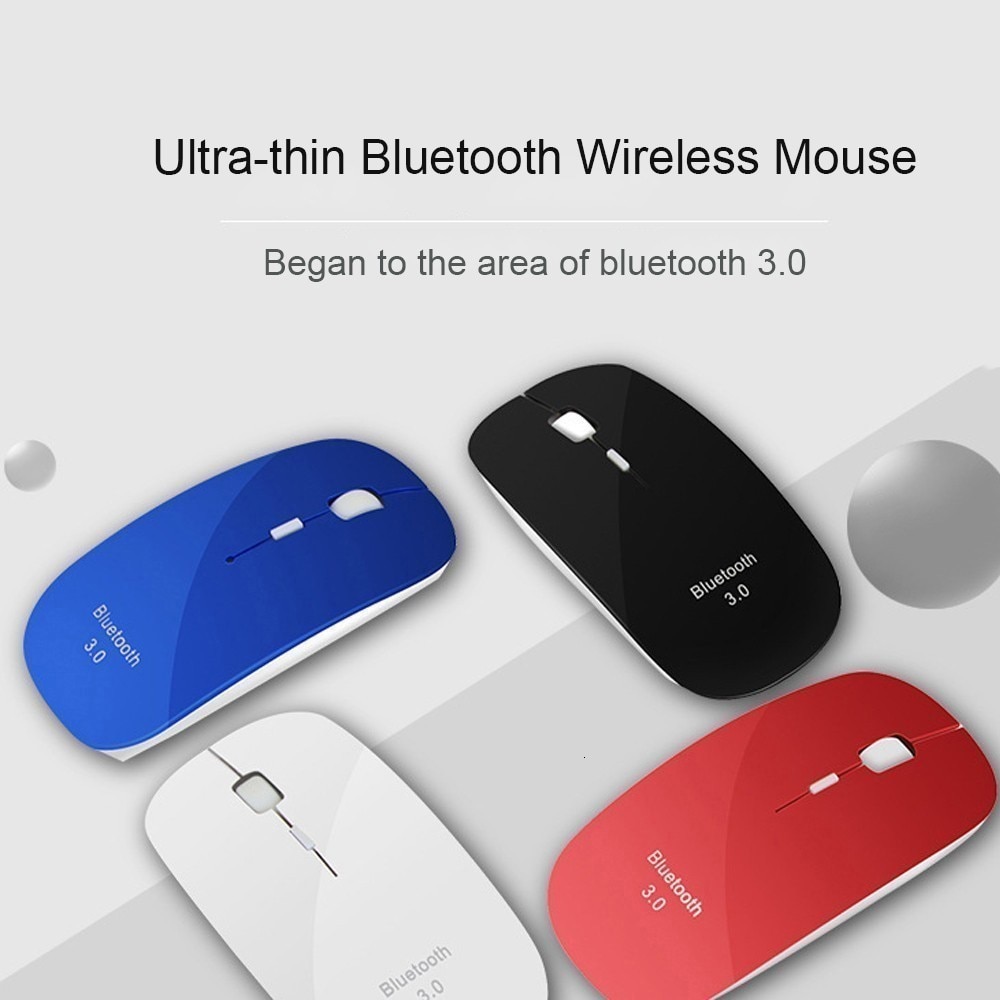 CHYI Ultra Thin Bluetooth Wilreless Computer Mouse Portable Slim Ergonomic Pink Mause 3d Optical PC Mice For Windows/IOS Laptop