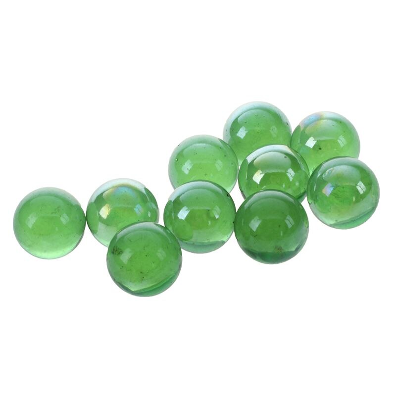 10 Pcs Marbles 16mm glass marbles Knicker glass balls decoration: Green