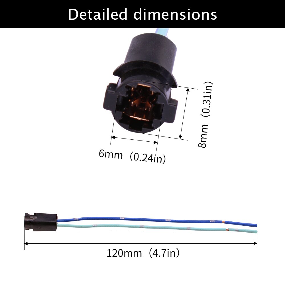 YUNPICAR 4PCs T5 73 74 Twist Lock Socket for Dashboard Instrument Panel Cluster Plug Lamp Dash Light Bulb Base