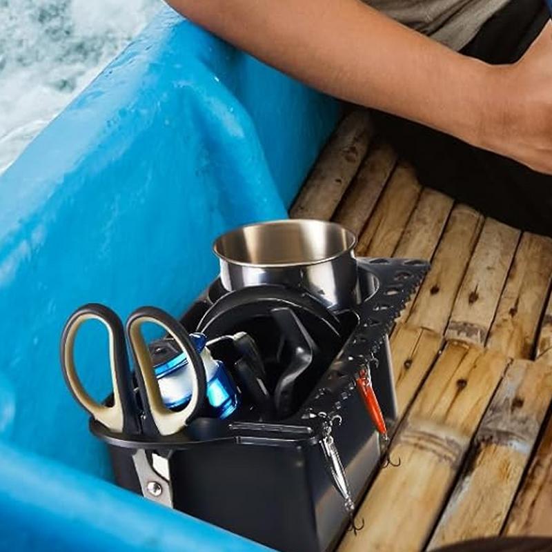 Boot Wasser flaschen halter Gummi lasche angebracht Boot Flaschen becher Veranstalter multifunktion ale Getränke halter Tablett für Fisch köder