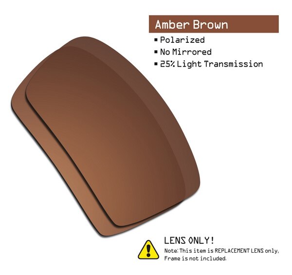 SmartVLT Polarized Replacement Lenses for Oakley Oil Drum Sunglasses - Multiple Options: Amber Brown