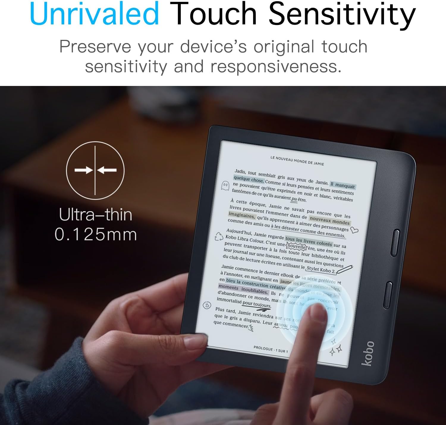 2 Pack Matte Screen Protector For Kobo Libra Colour 7 Inches /Kobo Libra 2 E-Reader 7" PET Anti-Glare Screen Protective