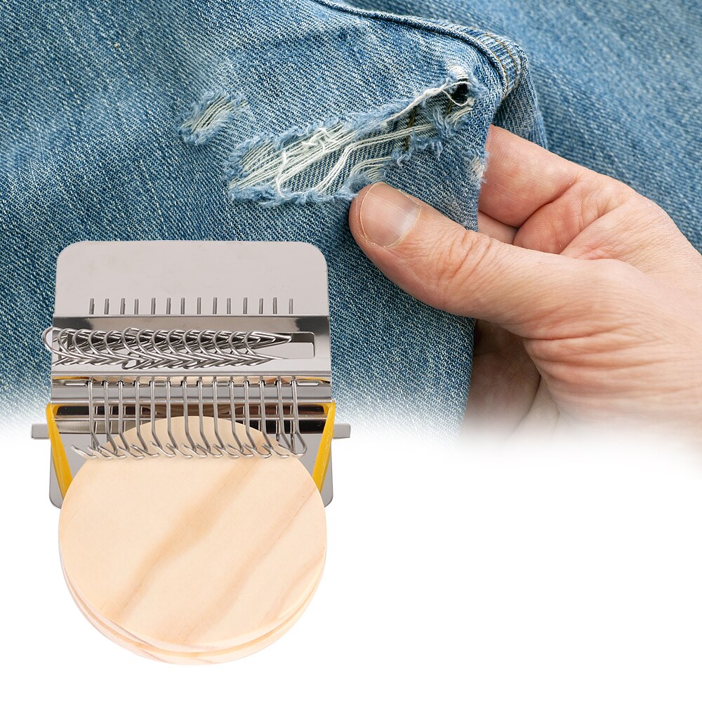 Stopfen Maschine Kleine Webstuhl Kleine Rahmen Für Ausbessern Kleidung und Jeans Hand Tapisserie Holz Webstuhl Weben Rahmen betroffen Werkzeuge