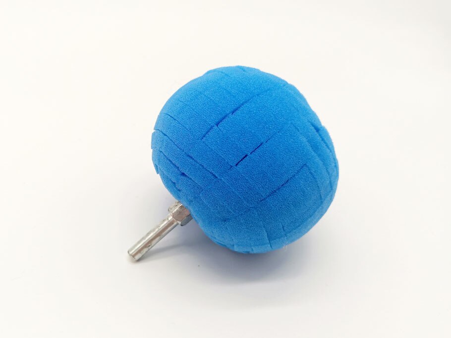 Buffing Pads kits Yellow heavy cutting round foam sponge polishing Ball pad for car care backed abrasive disc: Blue 1PC