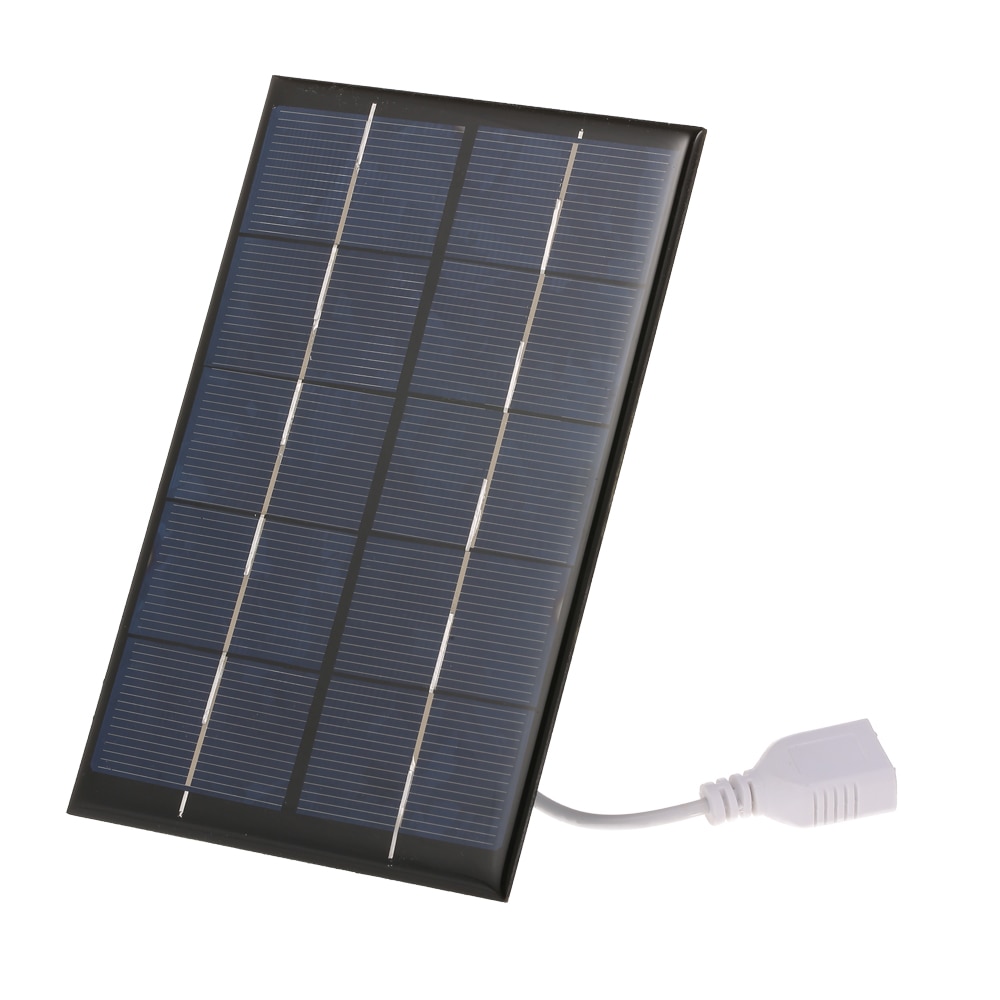 2.5 W/5 V Zonnepaneel Mini Zonnestelsel DIY voor Batterij Mobiele Telefoon Opladers Draagbare Solar Telefoon Oplader voor Camping Wandelen Reizen