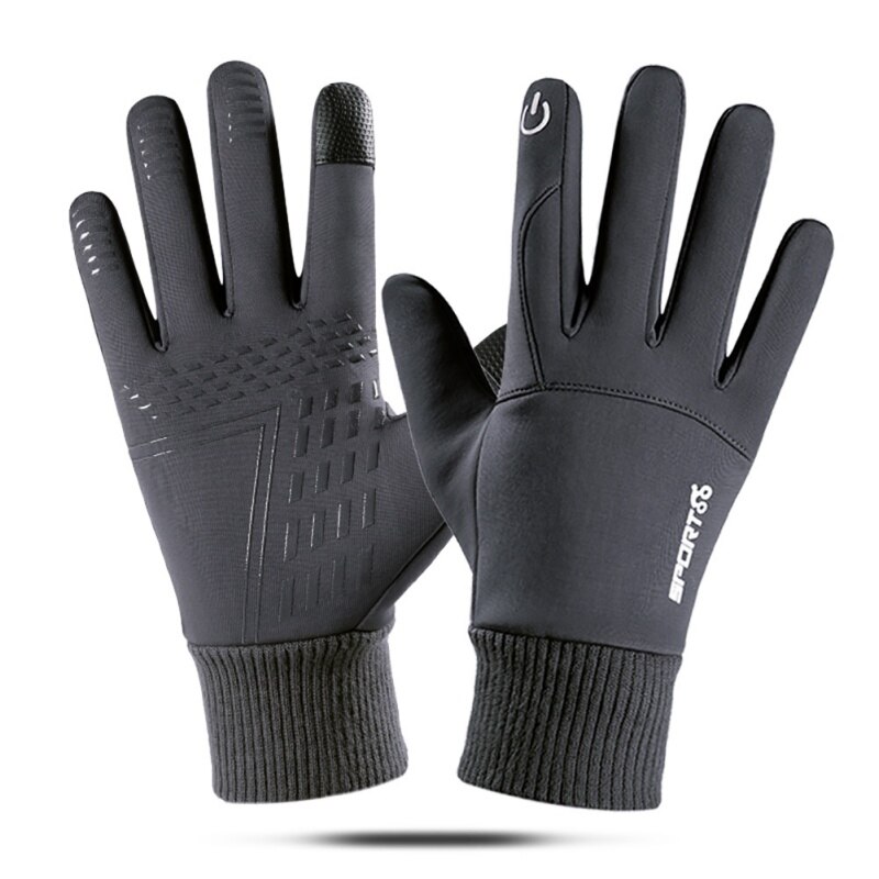 Winter outdoor wandelen waterdichte antislip warme ademende handschoenen allemaal verwijzend naar duurzame vishandschoenen fitness 2: Grijs / Ik
