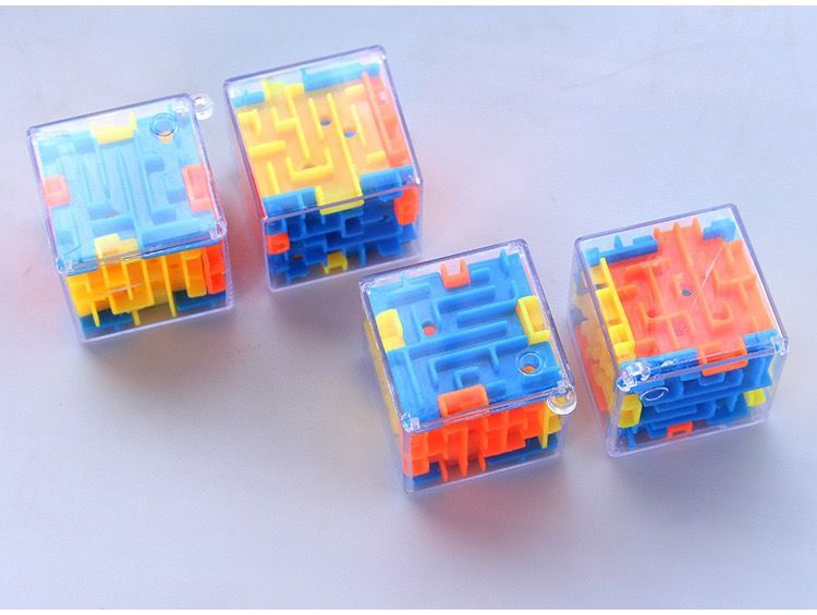 20pcs Maze Magic Cube Puzzle 3D Mini Speed Cube Labyrinth Rolling Ball Toys Puzzle Game Learning Toys For Children