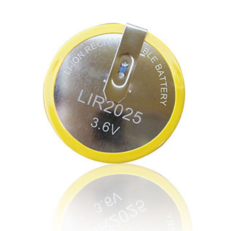 LIR2025 Oplaadbare Batterij 3.6V Afstandsbediening Auto Sleutel Shell Cover Button Batterij 6XDB