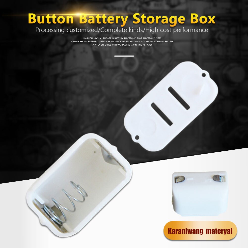 2/5Pcs Mini L1154F Battery Case Battery Storage Box for AG13 LR44 Battery Compartment Portable Lightweight Battery Holder