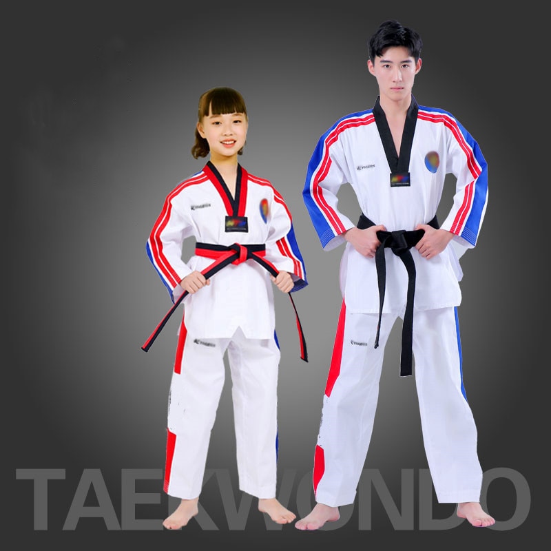 Uniforme de karate para adultos y niños, ropa de entrenamiento de taekwondo