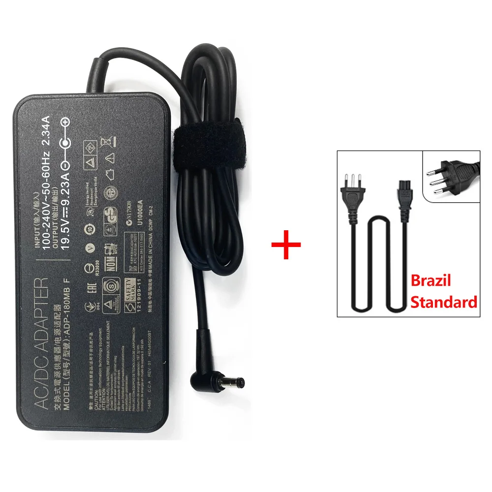 19.5v 9.23a 180w 5.5*2.5mm bærbar strømadapterlader til delta elektronikk adp -150rb b adp -180hb d tuf spilling  fx504g fx504ge: Svart