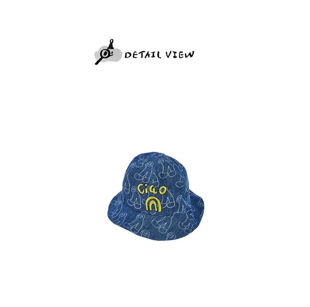 Enkelibb korea merk kinder denim hoed luipaardpatroon kinderhoeden europese en amerikaanse stijl kinder stijlvolle hoeden: B / 1-4y 50-52cm