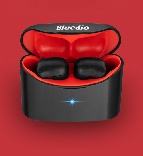 Bluedio Draadloze Oortelefoon T-Elf 2 Draadloze Hoofdtelefoon Waterdichte Sport Headset In Ear Oordopjes Met Microfoon Bluetooth-Compatibel: Rood