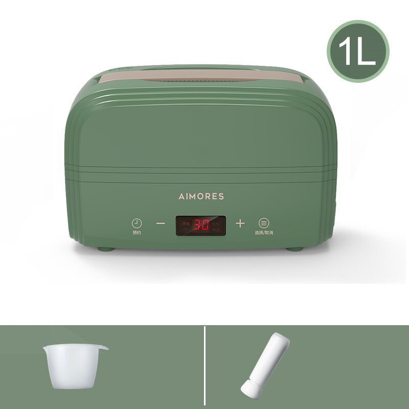 220V 1L Mini Portable Electric Meals Lunch Heating Box Electric Rice Cooker Automatic Multi Cooker For Travel Hotel: upgrade / US