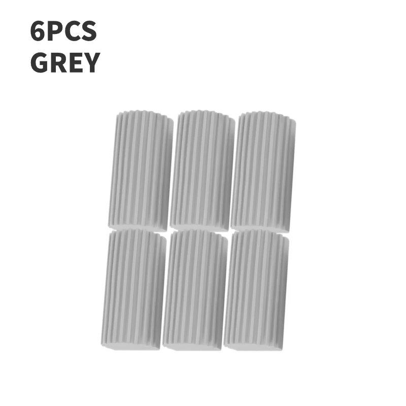 Esponjas de limpieza de polvo, esponja Pva, esponja de limpieza con absorción de agua, esponjas de limpieza para el hogar y el coche, algodón de fricción, 1/3/6 Uds.: Plata