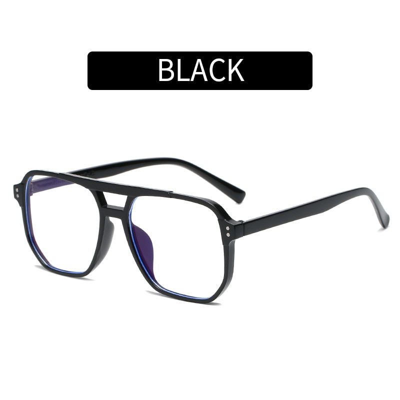 Transparent Computer Glasses Frame Women Men Anti Blue Light square Eyewear Blocking Glasses Optical Spectacle Eyeglass: Brown