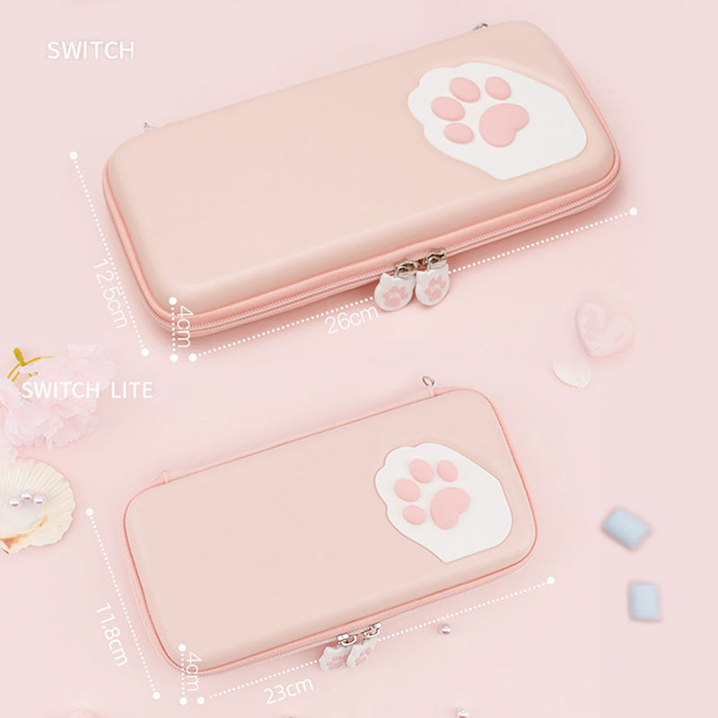 Nintend Switch Case Cat Claw CP Storage Bag NS Silicone Hard Shell Cover Box For Nintendo Switch Lite Game Console Accessories