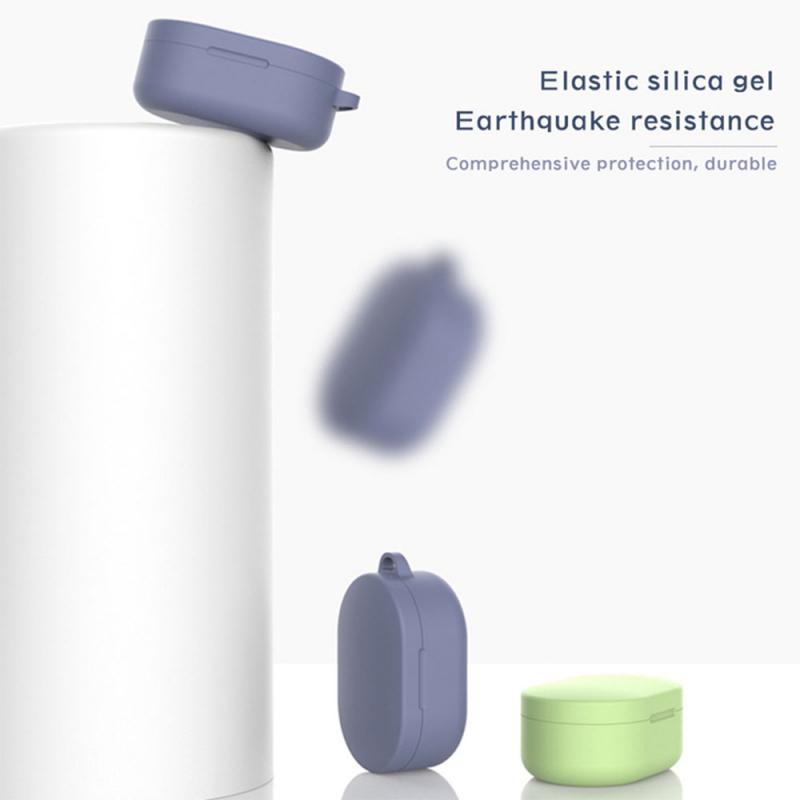 Caso protetor de silicone para xiaomi redmi airdots fone ouvido conjunto caso capa para redmi airdots caixa deixar buracos para carregar