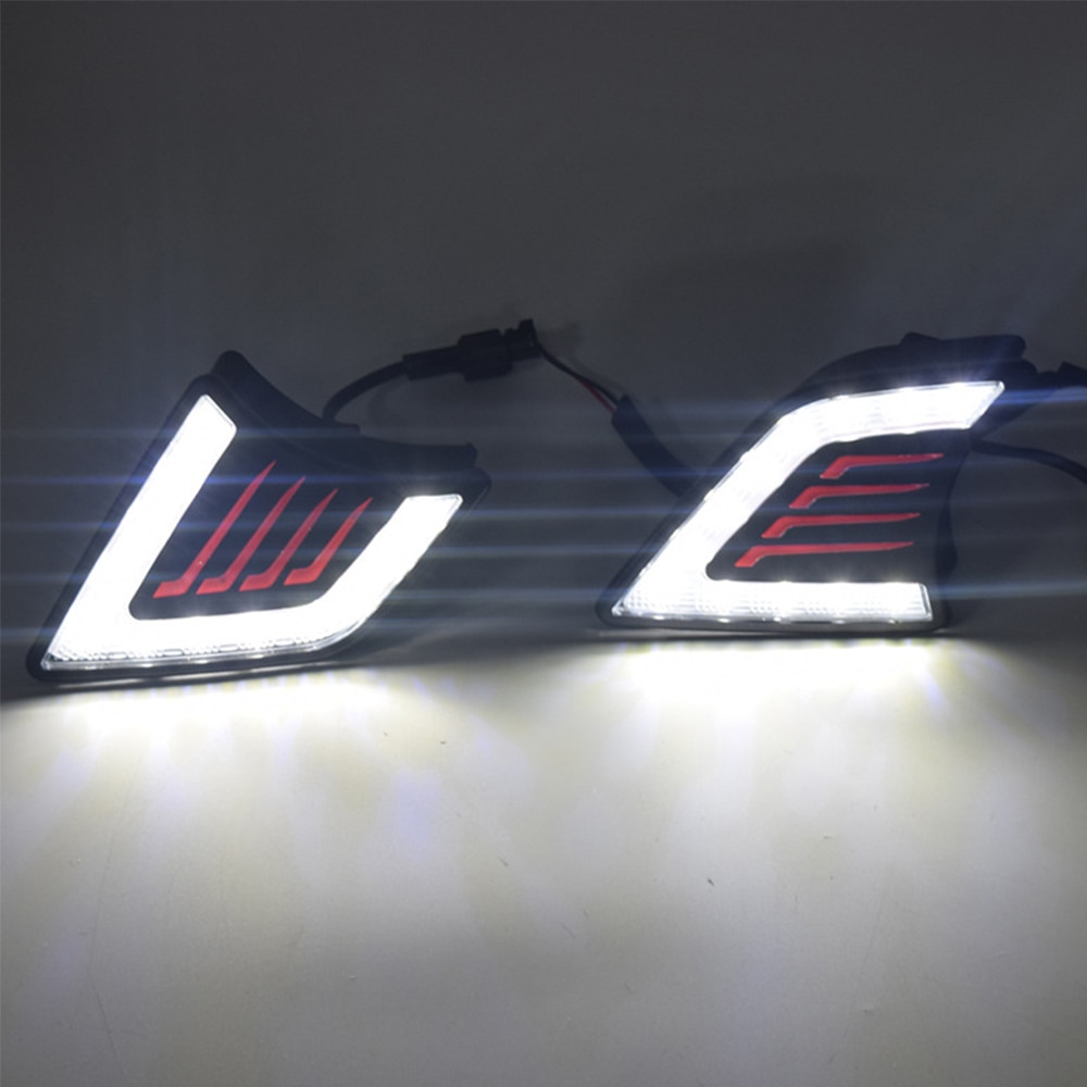 1 Set Drl Voor Toyotas Hilux Vigo ~ Led Drl Dagrijverlichting Fog Lamp 12V Auto dagrijverlichting Decoratie