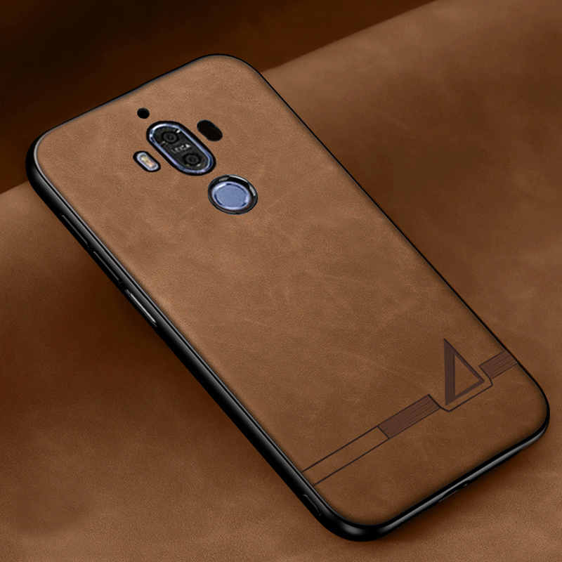 Pu L soft Leather Case For Huawei Mate 9 10 Pro Soft TPU Silicone Case For Huawei Mate 9 Pro 10 Pro Case: ABS / Brown