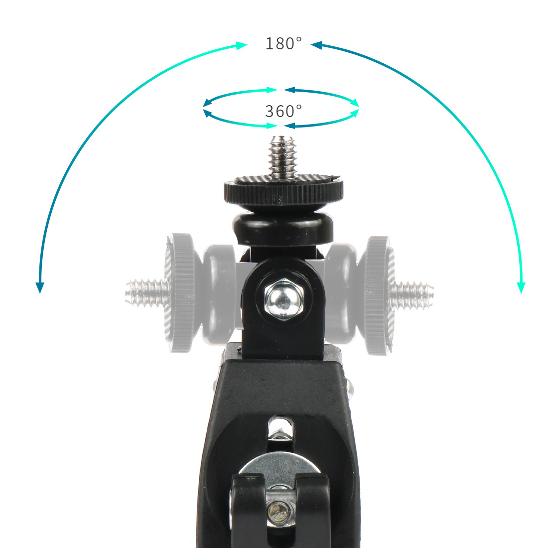 Liberación rápida del Clip del manillar de la bici del Motor de la barra de fijación de montura de trípode para Gopro Hero 7 6 5 4 3 2 1 cámara de deportes DV