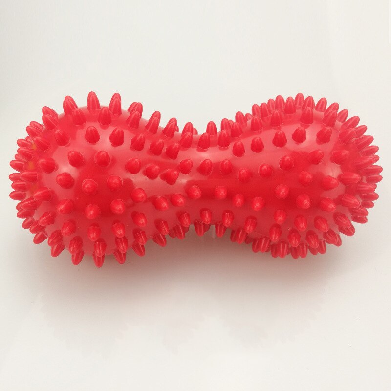 Pinda-vormige massage yoga fitnessbal pvc stressverlichtend lichaams- hand- en voetmassage-apparaat gezondheidszorghulpmiddelen: Bruin