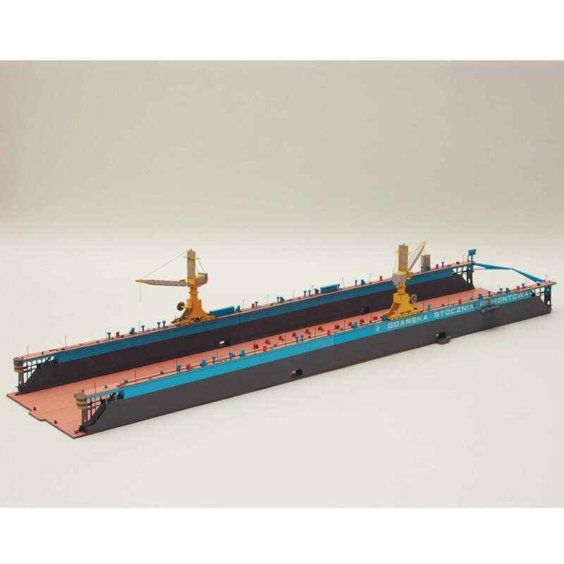 1:400 Polish Ostrow Ii Drijvende Dock Papier Model