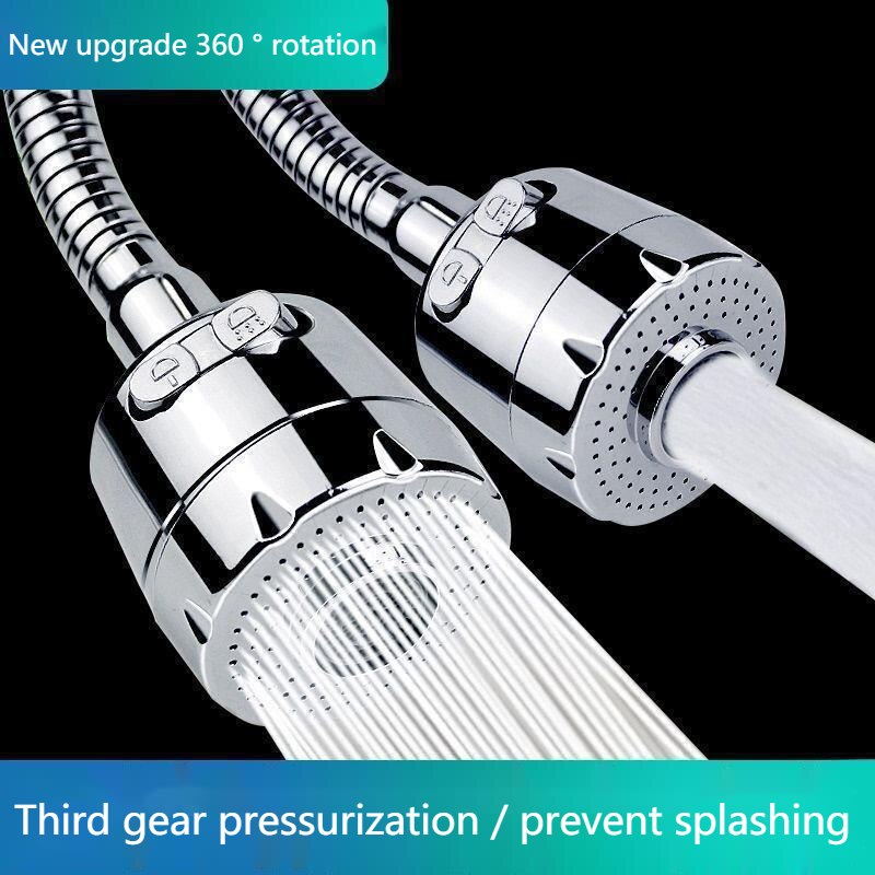 Water Tap Nozzle Bathroom Sink Faucet Flexible Kitchen Faucet Gourmet Kitchen Faucets High Pressure Hose Nozzle Sprayer Products